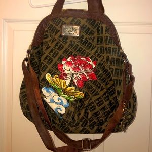 Old School Ed Hardy shoulder bag